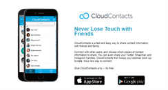 Desktop Screenshot of cloudcontacts.com
